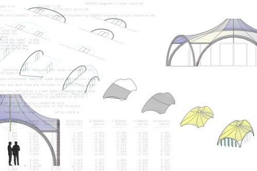 Tensile Fabric Link Structure for WAM