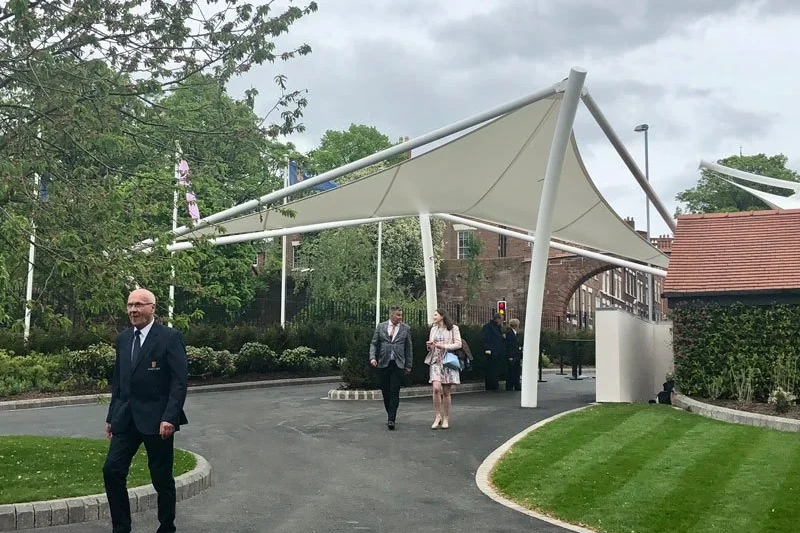 Chester Racecourse entrance canopies