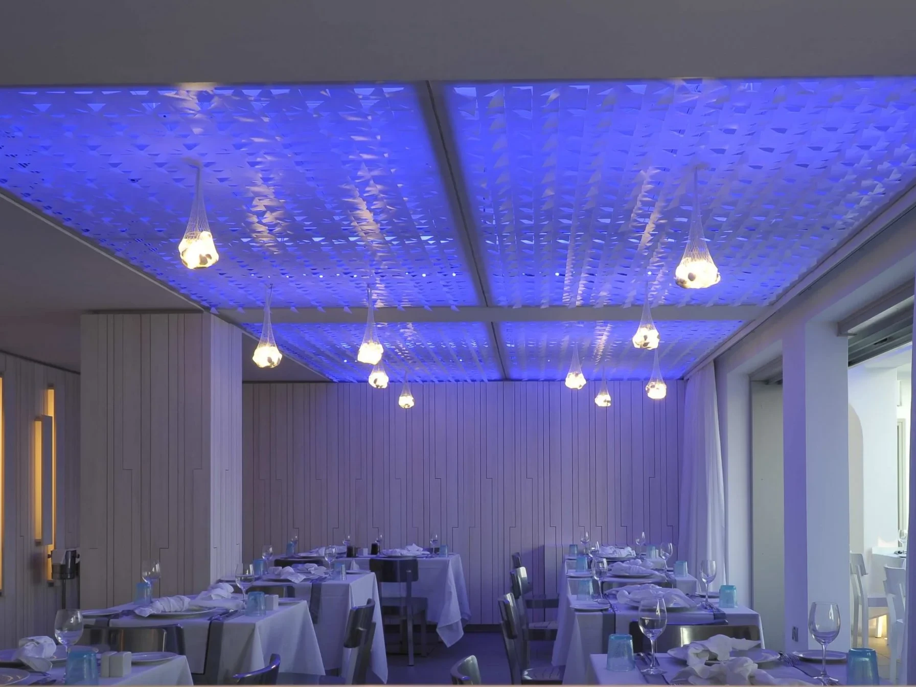 Mykonos Grace Hotel Bespoke Fabric Ceiling