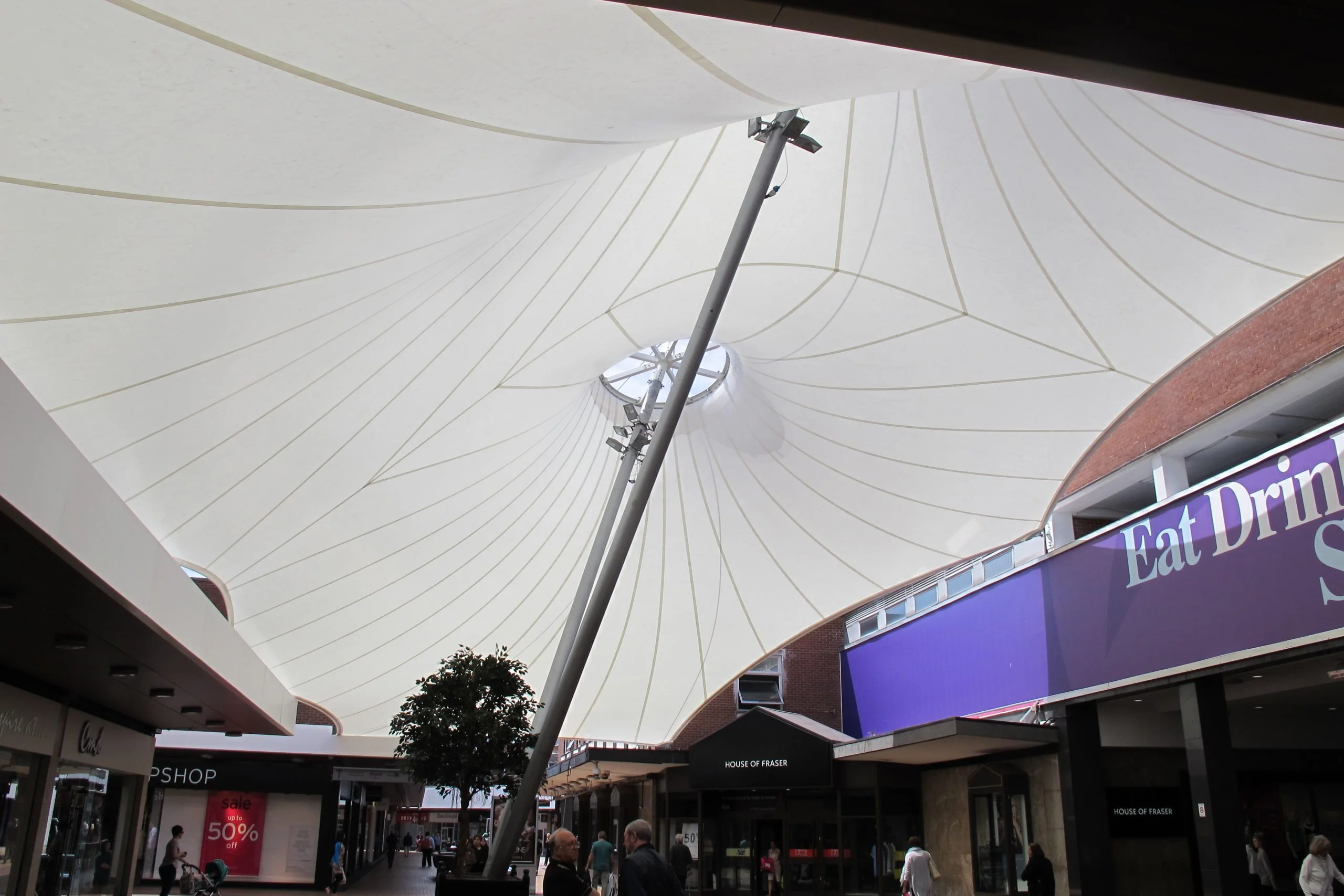 Gracechurch Shopping Centre Japanese Fabric Canopy