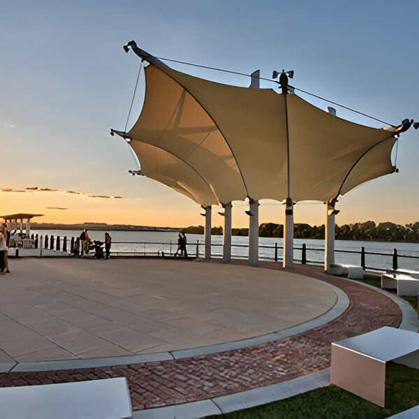 Smothers Park Tensile Canopy Structure